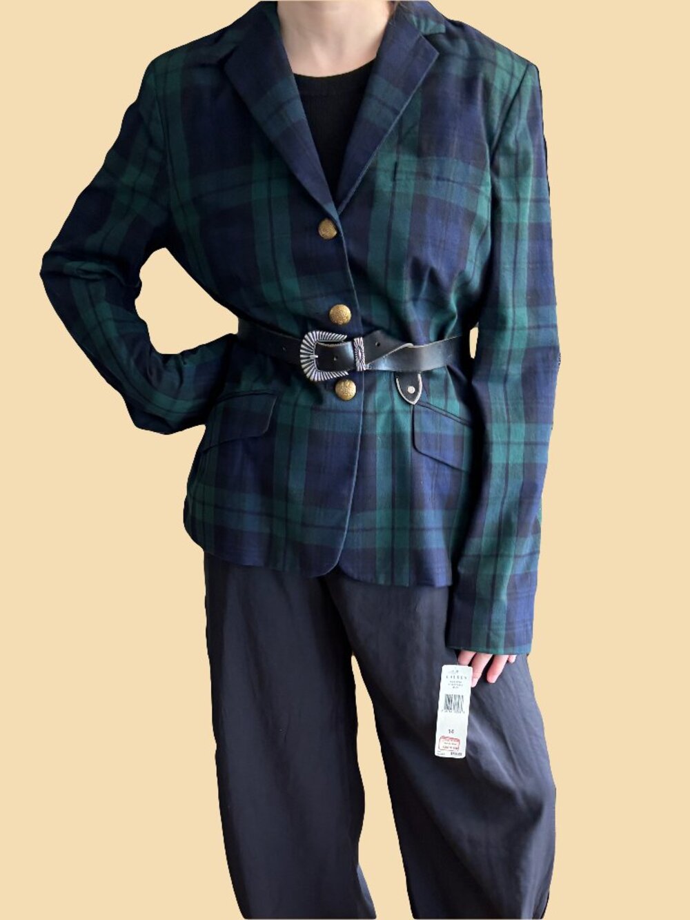 Incredible NWT Ralph Lauren Blackwatch Plaid Blazer